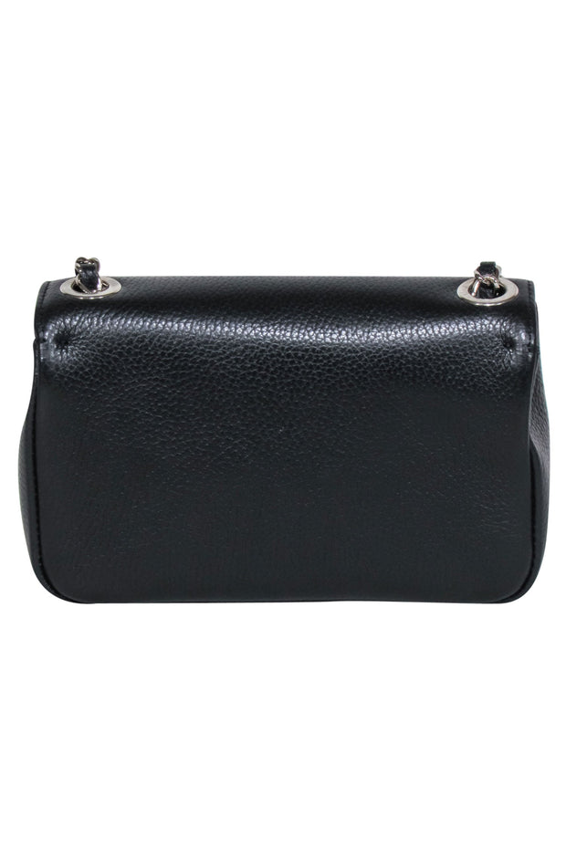 Current Boutique-Valentino by Mario Valentino - Black Pebbed leather Crossbody Bag