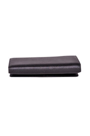 Current Boutique-Valentino by Mario Valentino - Black Pebbled Leather Wallet