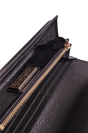 Current Boutique-Valentino by Mario Valentino - Black Pebbled Leather Wallet