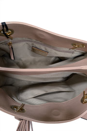 Current Boutique-Valentino by Mario Valentino - Blush Pink Leather Chain Strap Shoulder Bag