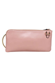 Current Boutique-Valentino by Mario Valentino - Blush Pink Leather Slim Crossbody Bag