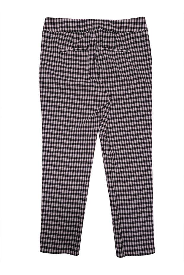 Current Boutique-Veronica Beard - Black & White Gingham Crepe Pants Sz 8