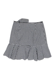 Current Boutique-Veronica Beard - Black & White Gingham Knot Front Sz 2