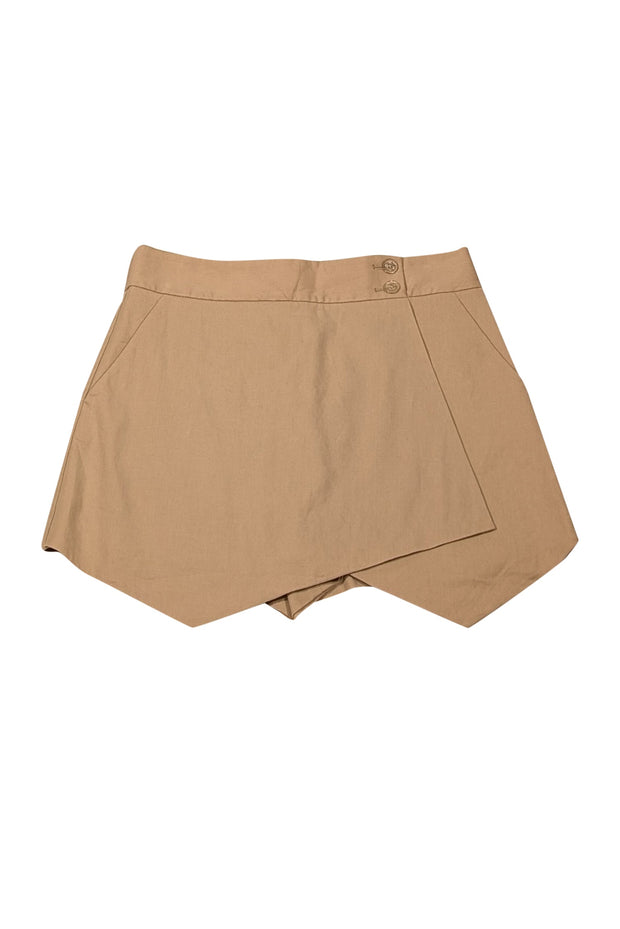 Current Boutique-Veronica Beard - Khaki Linen Blend Skort Sz 8