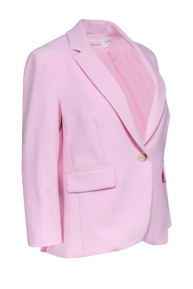 Current Boutique-Veronica Beard - Light Pink Single Breasted Blazer Sz 10