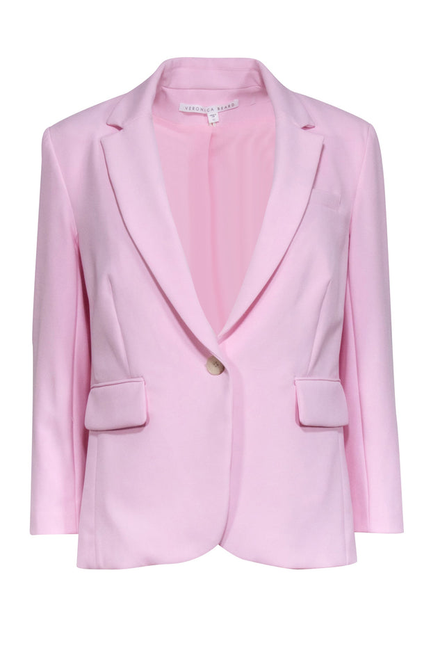 Current Boutique-Veronica Beard - Light Pink Single Breasted Blazer Sz 10