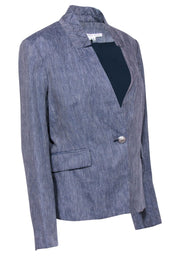 Current Boutique-Veronica Beard - Navy & Cream Blend Single Button Blazer Sz 14
