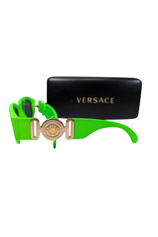 Current Boutique-Versace - Neon Green Sunglasses