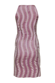 Current Boutique-Versace - Pink, Lavender & Green Sleeveless Dress Sz 4