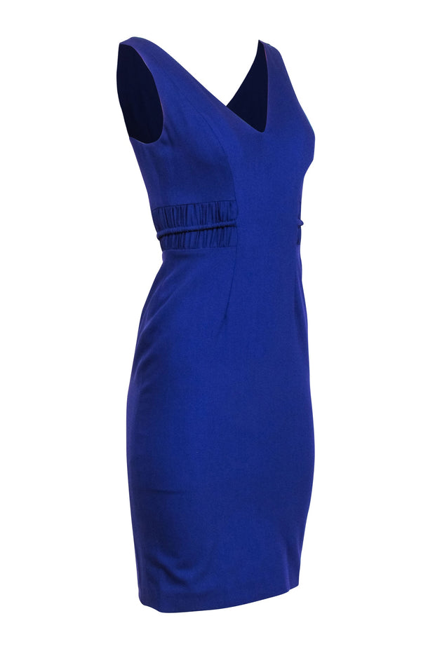 Current Boutique-Versace - Purple Sleeveless Sheath Dress w/ Banded Waist Detail Sz 2