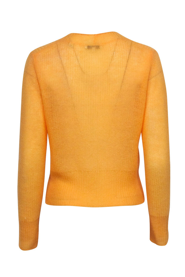 Current Boutique-Vince - Bright Orange Mohair Blend Sweater Sz S