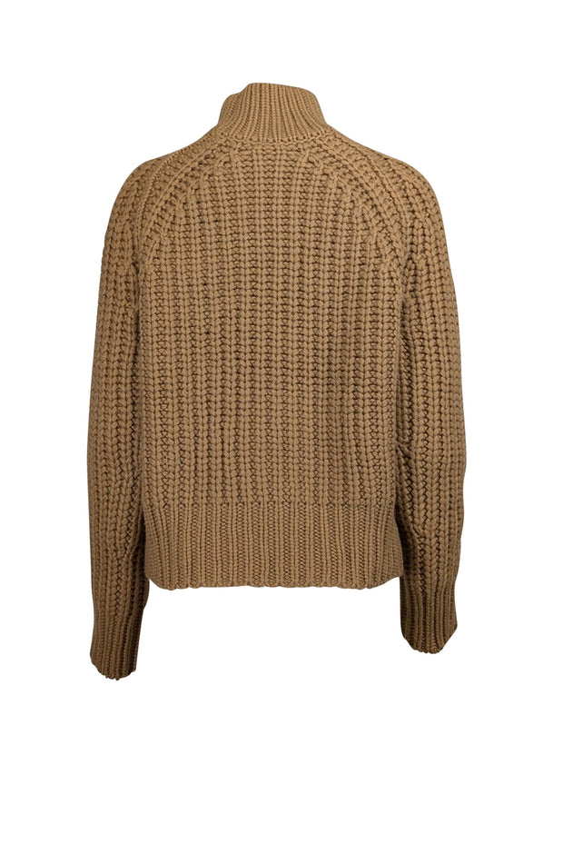 Current Boutique-Vince - Camel Brown Cashmere & Wool Blend Turtleneck Sweater Sz M