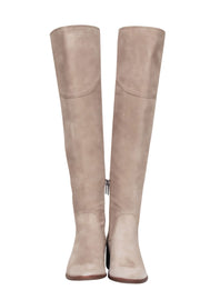 Current Boutique-Vince Camuto - Taupe Suede Tall Boot Sz 4.5