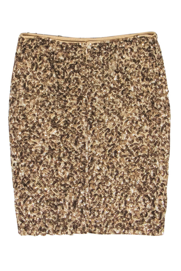 Current Boutique-Vince - Gold Sequin Skirt Sz 8