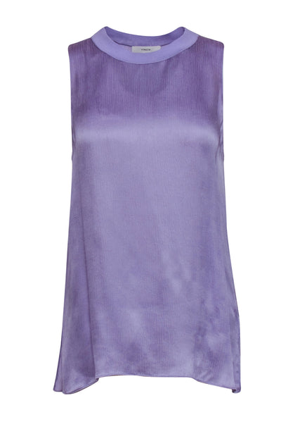Current Boutique-Vince - Lavender Silk Sleeveless Blouse Sz M