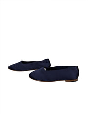 Current Boutique-Vince - Navy Satin Flats Sz 7.5