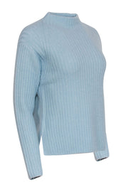 Current Boutique-Vince - Pastel Blue Ribbed Mock Neck Sweater Sz S