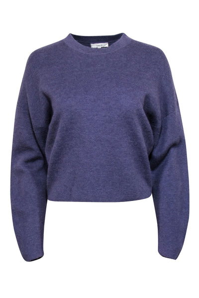 Current Boutique-Vince - Purple Crew Neck Wool Blend Sweater Sz S