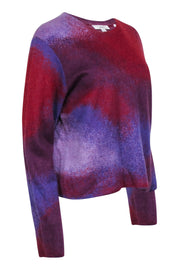 Current Boutique-Vince - Purple & Red Mohair Blend Sweater Sz XL