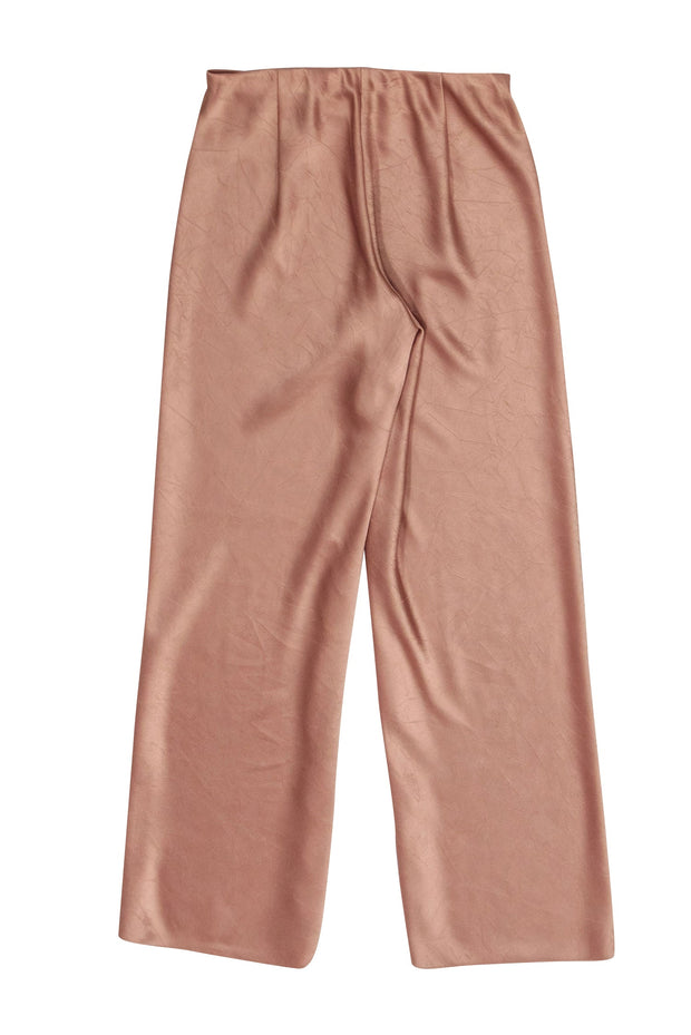 Current Boutique-Vince - Rose Gold Textured Pull-On Satin Pants Sz XS
