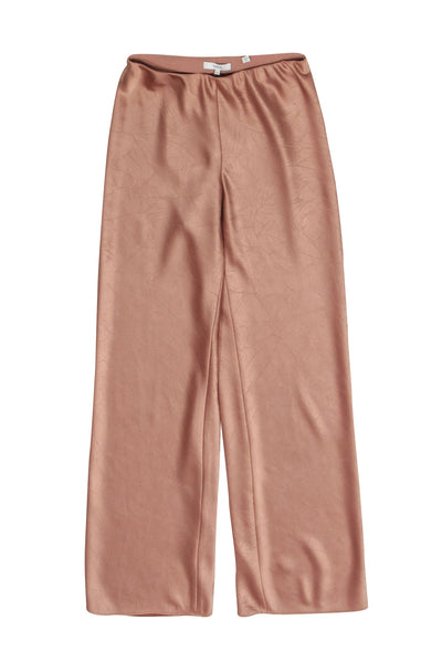 Current Boutique-Vince - Rose Gold Textured Pull-On Satin Pants Sz XS