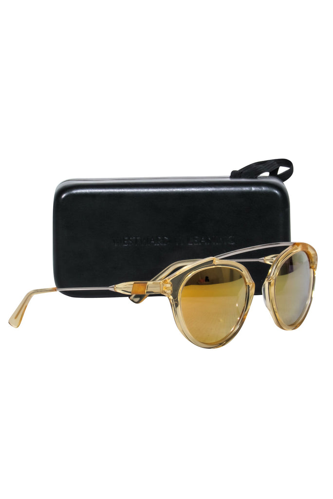 Westward Leaning - Yellow Lens & Gold Frame Sunglasses – Current