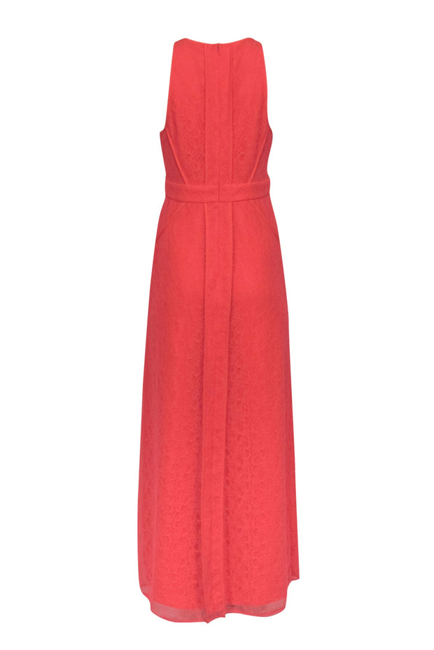 Current Boutique-Whistles - Neon Coral Lace Formal Dress Sz 8