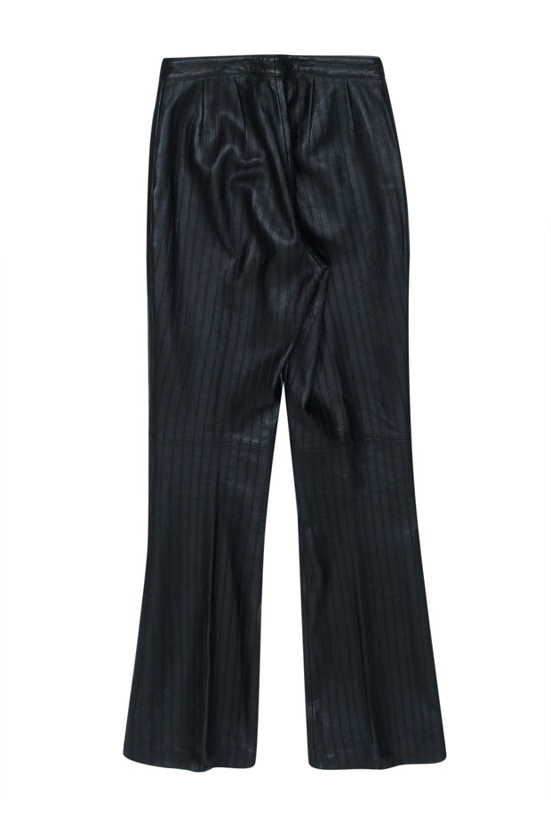 Current Boutique-Wilsons Leather - Black Leather Seamed Straight-Leg Pants Sz 2