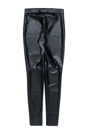 Current Boutique-Wolford - Black Faux Leather Leggings Sz 8