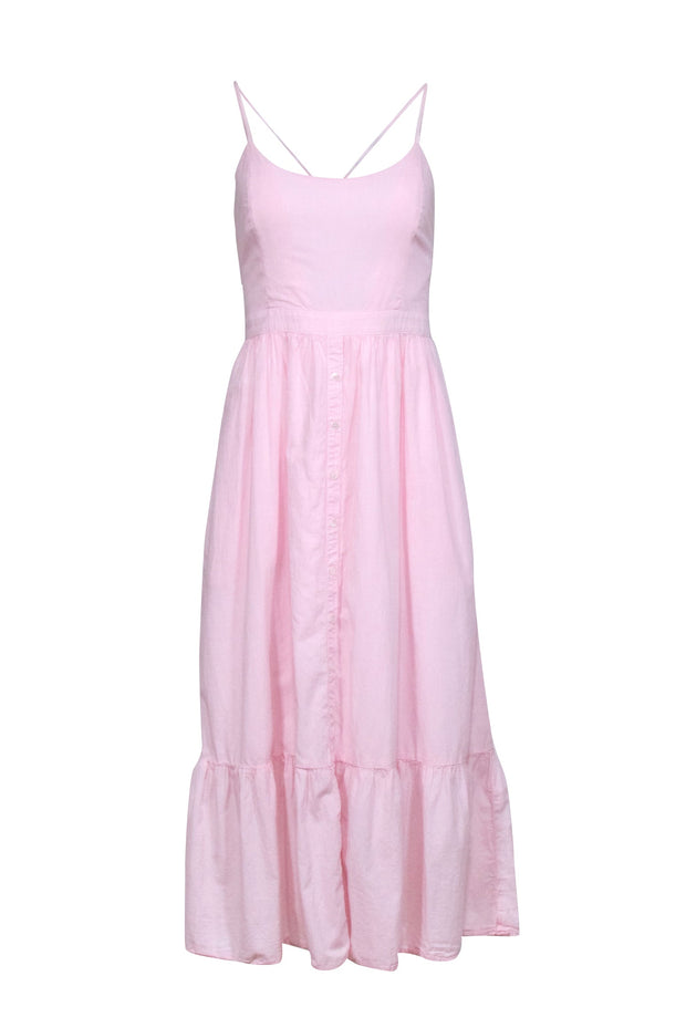 Current Boutique-Xirena - Pink Sleeveless Midi Dress Sz S