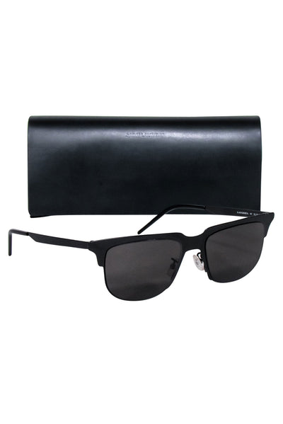 Current Boutique-Yves Saint Laurent - Black Metal Slim Sunglasses