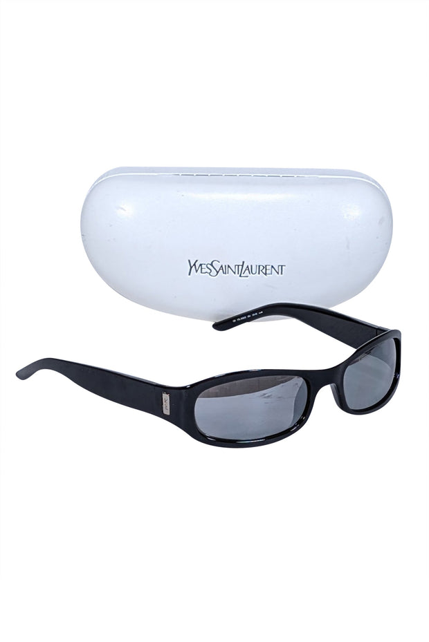 Current Boutique-Yves Saint Laurent - Black Slim Sunglasses