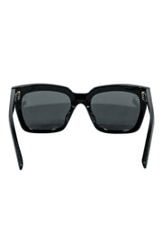 Current Boutique-Yves Saint Laurent - Black w/ Glitter print Detail Square Sunglasses