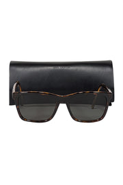 Current Boutique-Yves Saint Laurent - Brown Tortoise Square Sunglasses