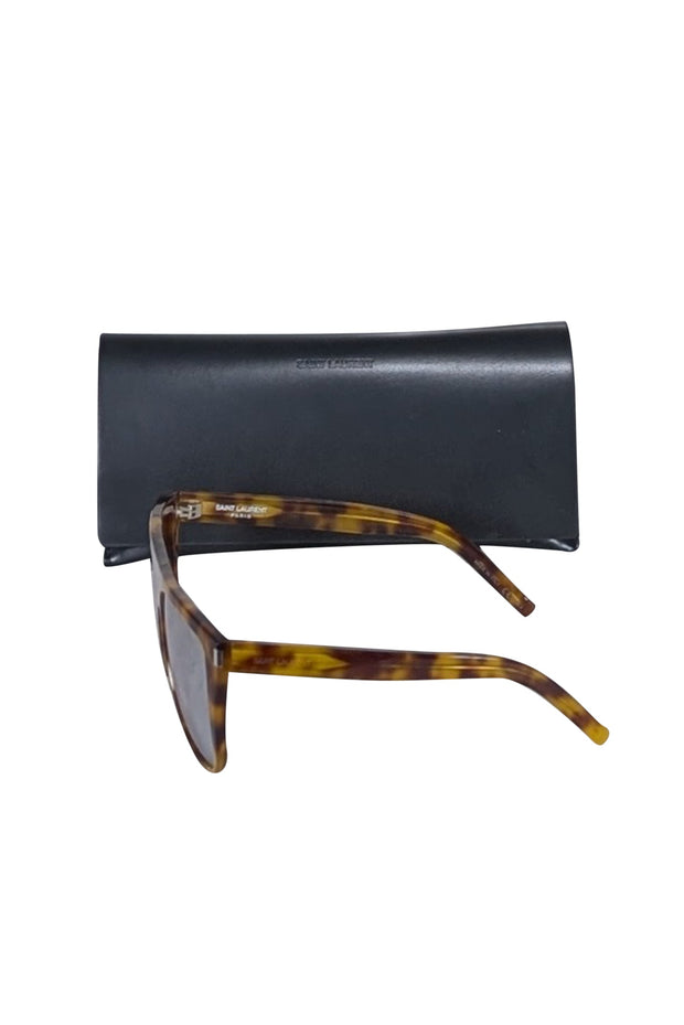 Current Boutique-Yves Saint Laurent - Light Brown Tortoise Sunglasses