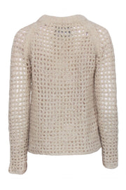 Current Boutique-Zadig & Voltaire - Beige Chunky Knit Crewneck Sweater Sz S
