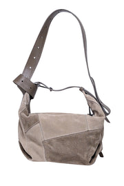 Current Boutique-Zadig & Voltaire - Beige Suede Patchwork "La Cecilia" Shoulder Bag