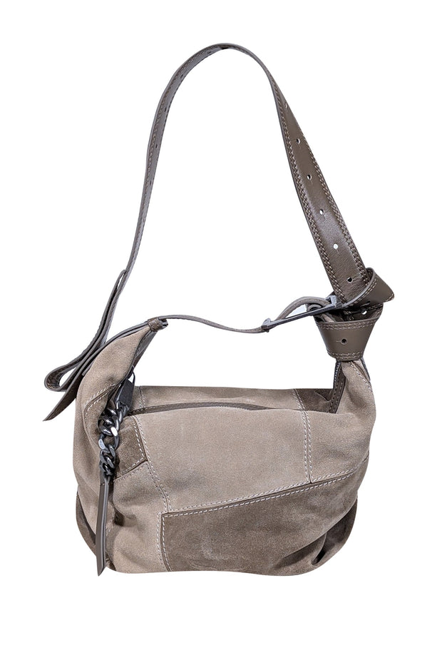 Current Boutique-Zadig & Voltaire - Beige Suede Patchwork "La Cecilia" Shoulder Bag