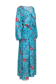 Current Boutique-Zadig & Voltaire - Blue & Multi Color Floral Print Maxi Dress Sz M
