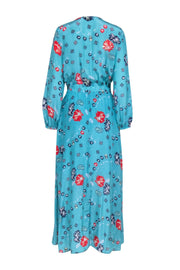 Current Boutique-Zadig & Voltaire - Blue & Multi Color Floral Print Maxi Dress Sz M
