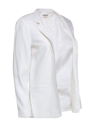 Current Boutique-Zadig & Voltaire - Ivory Open Front Blazer Sz S