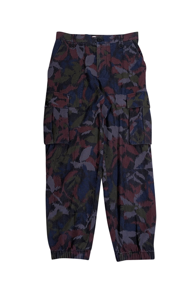 Current Boutique-Zadig & Voltaire - Maroon, Grey, & Olive Camo Cargo Pants Sz S