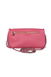 Current Boutique-Zadig & Voltaire - Pink Grained Leather Double Chain Shoulder Bag