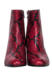 Zadig and voltaire snakeskin boots sale