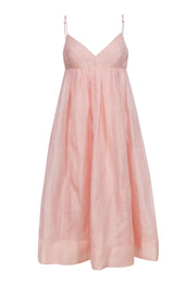 Current Boutique-Zimmermann - Blush Pink Flowing Midi Formal DressSz 8