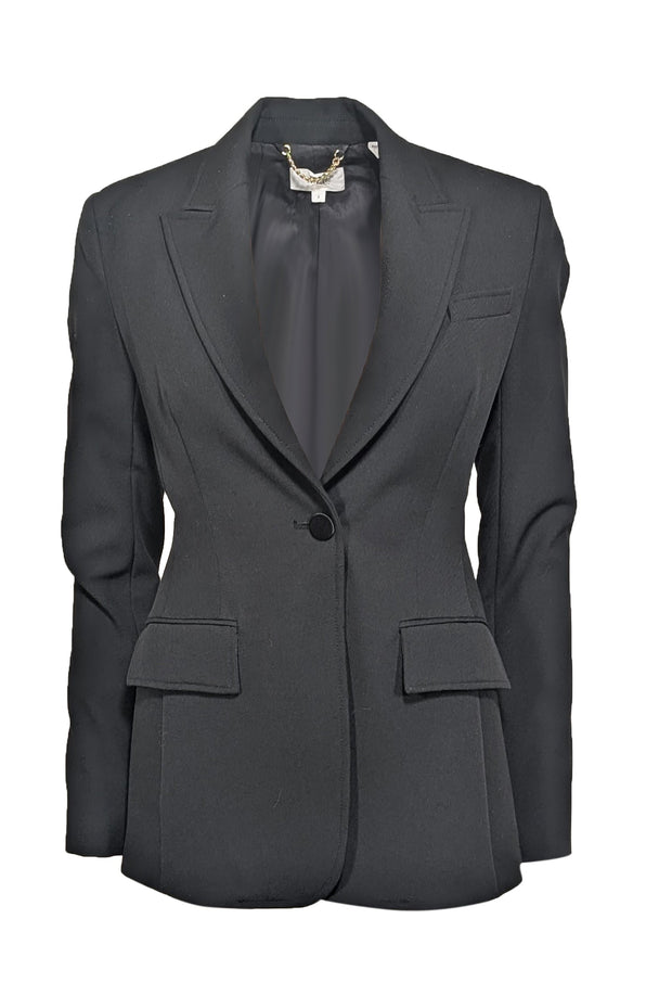Current Boutique-A.L.C. - Black Open Back Tailored Blazer Sz 2