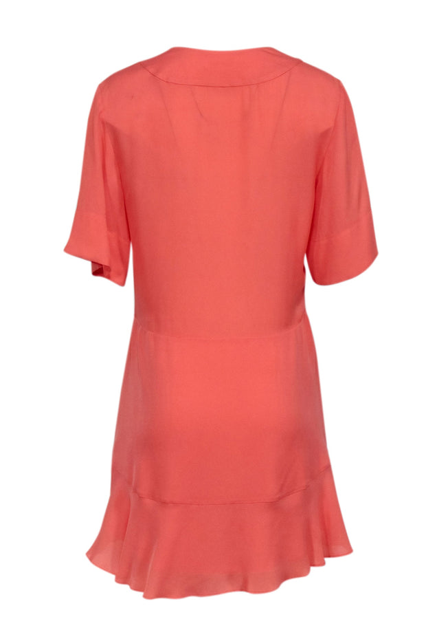 A.L.C. - Orange Silk V-Neck Dress Sz 6 A.L.C. - Orange Silk V-Neck Dress Sz 6