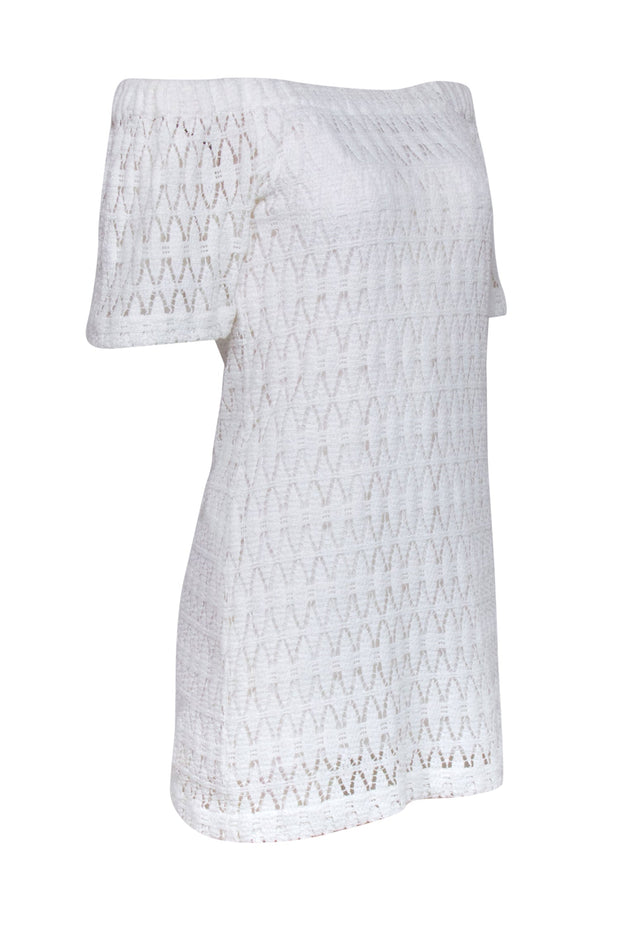 alc crochet dress A.L.C. Grace Crochet Mermaid Midi Dress