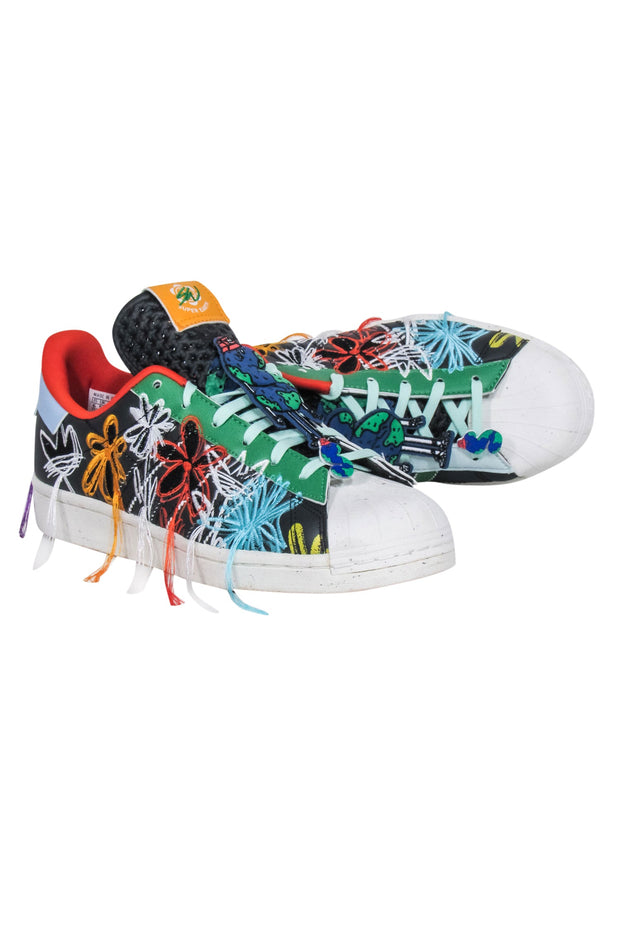 Adidas - Sean Wotherspoon x Superstar "Super Earth" Black & Multicolor Adidas - Sean Wotherspoon x Superstar "Super Earth" Black & Multicolor