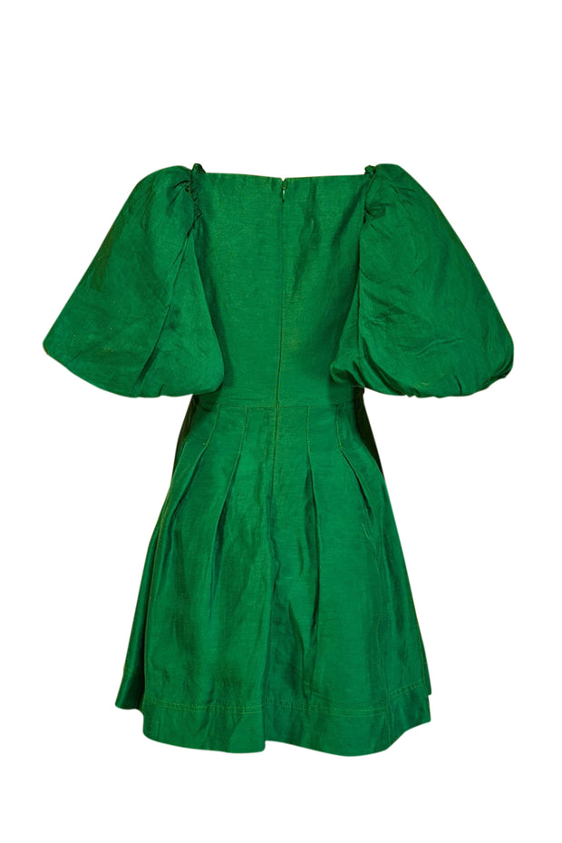 Aje - Green Puff Sleeve Bust Cut Out Dress Sz S Aje - Green Puff Sleeve Bust Cut Out Dress Sz S